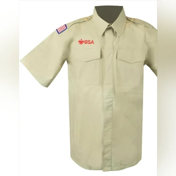 Boy Scouts BSA Uniform Short Sleeve Shirt, Khaki Size XLarge - Picture 6 of 8